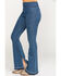 Image #3 - Show Me Your Mumu Women's Austin Pull On Flare Jeans, Blue, hi-res