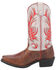 Image #3 - Laredo Women's Feather Love Western Boots - Square Toe, White, hi-res