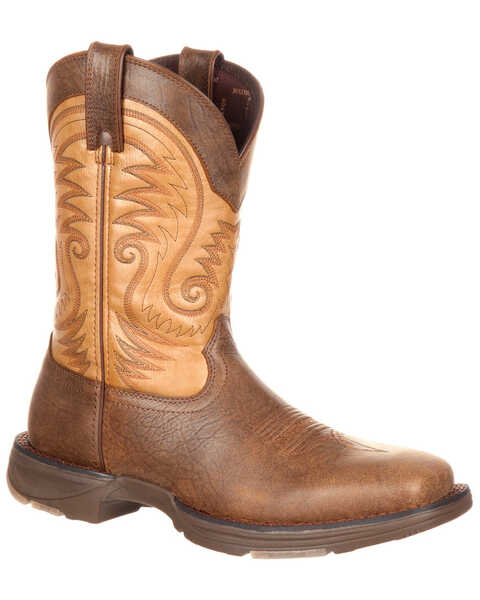Durango Men's Ultralite Western Boots - Broad Square Toe, Brown, hi-res