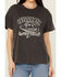 Image #3 - Blended Women's Cowboy Embroidered Graphic T-Shirt, Black, hi-res