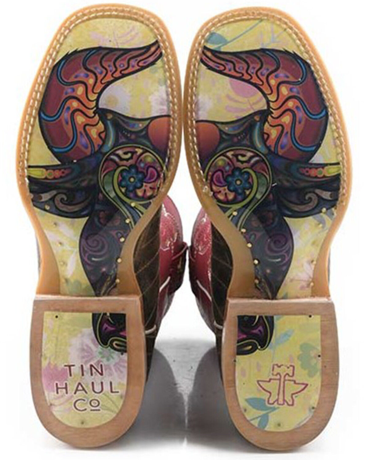 Image #2 - Tin Haul Women's Super Nova Star Western Boots - Broad Square Toe, Multi, hi-res