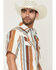 Image #2 - Gibson Trading Co Men's Retro Stripes Short Sleeve Snap Western Shirt - Big, Rust Copper, hi-res