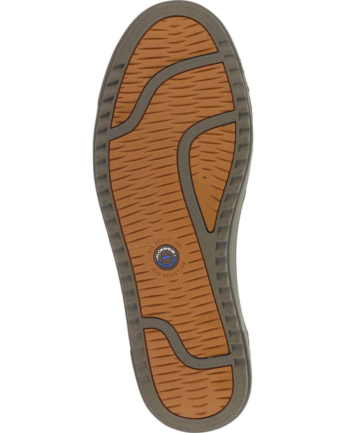 Image #5 - Florsheim Men's Gridley Casual Oxford Shoes - Steel Toe, Brown, hi-res