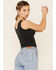 Image #4 - Bandit Brand Women's Bandit Brand Eagle Graphic Lace Trim Tank Top, Black, hi-res