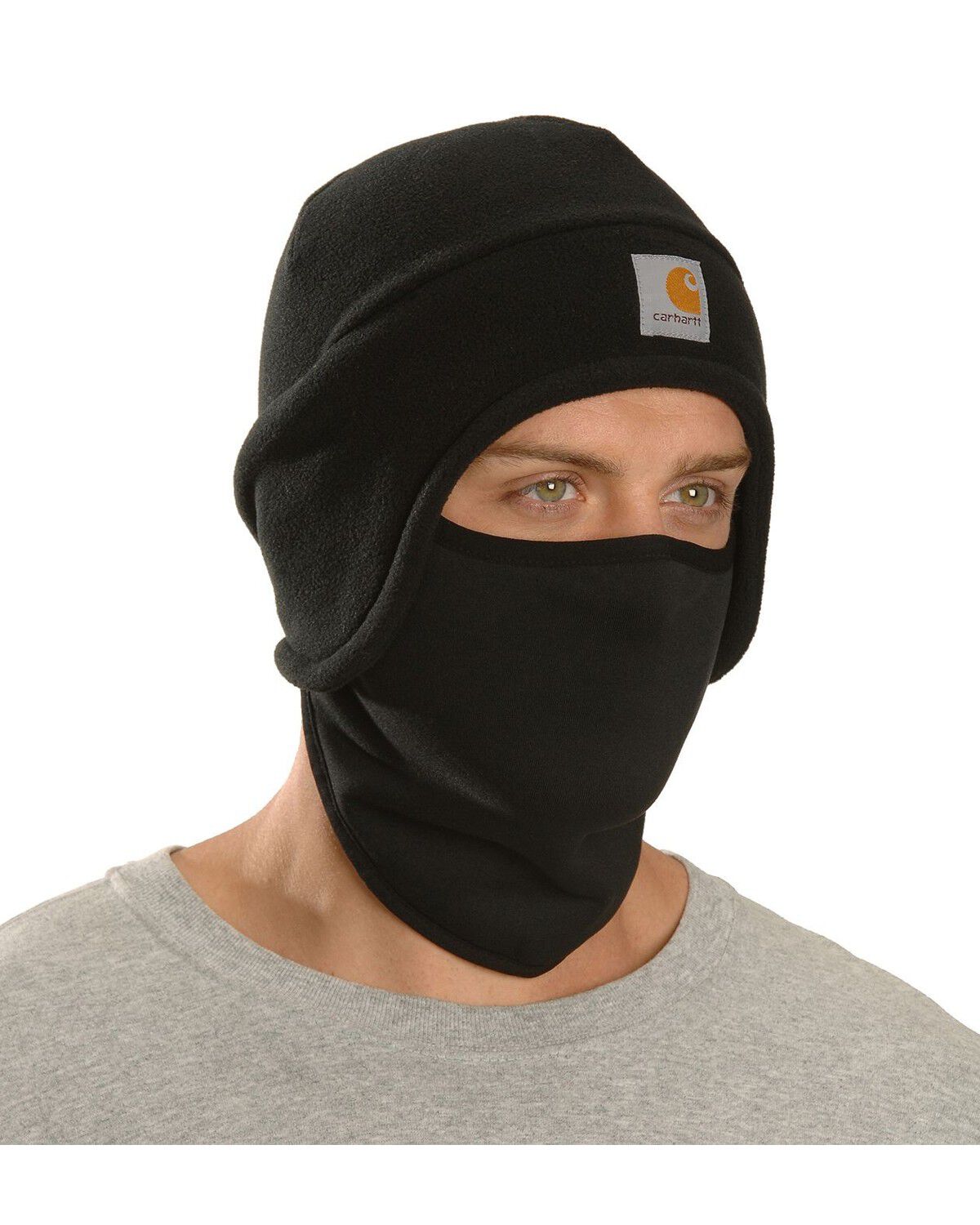 Image #1 - Carhartt 2-in-1 Fleece Headwear, Black, hi-res