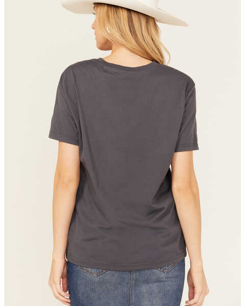 Image #4 - Rock & Roll Denim Women's Dale Brisby Rodeo Time Short Sleeve Graphic Tee, Charcoal, hi-res