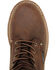 Image #6 - Carolina Men's 8" Waterproof Logger Boots - Round Toe, Brown, hi-res