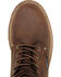 Carolina Men's Brown 8" Waterproof Logger Boots - Round Toe, Brown, hi-res