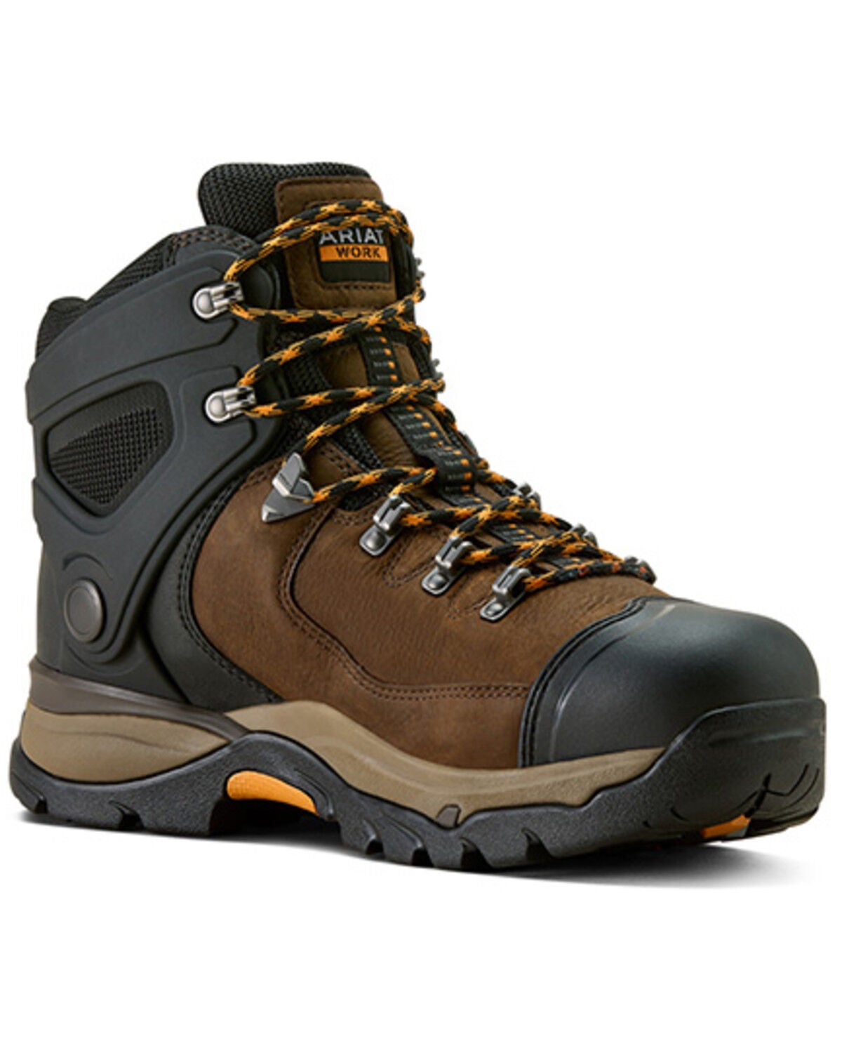 Ariat Men's 6" Endeavor Waterproof Work Boots - Carbon Toe, Brown, hi-res