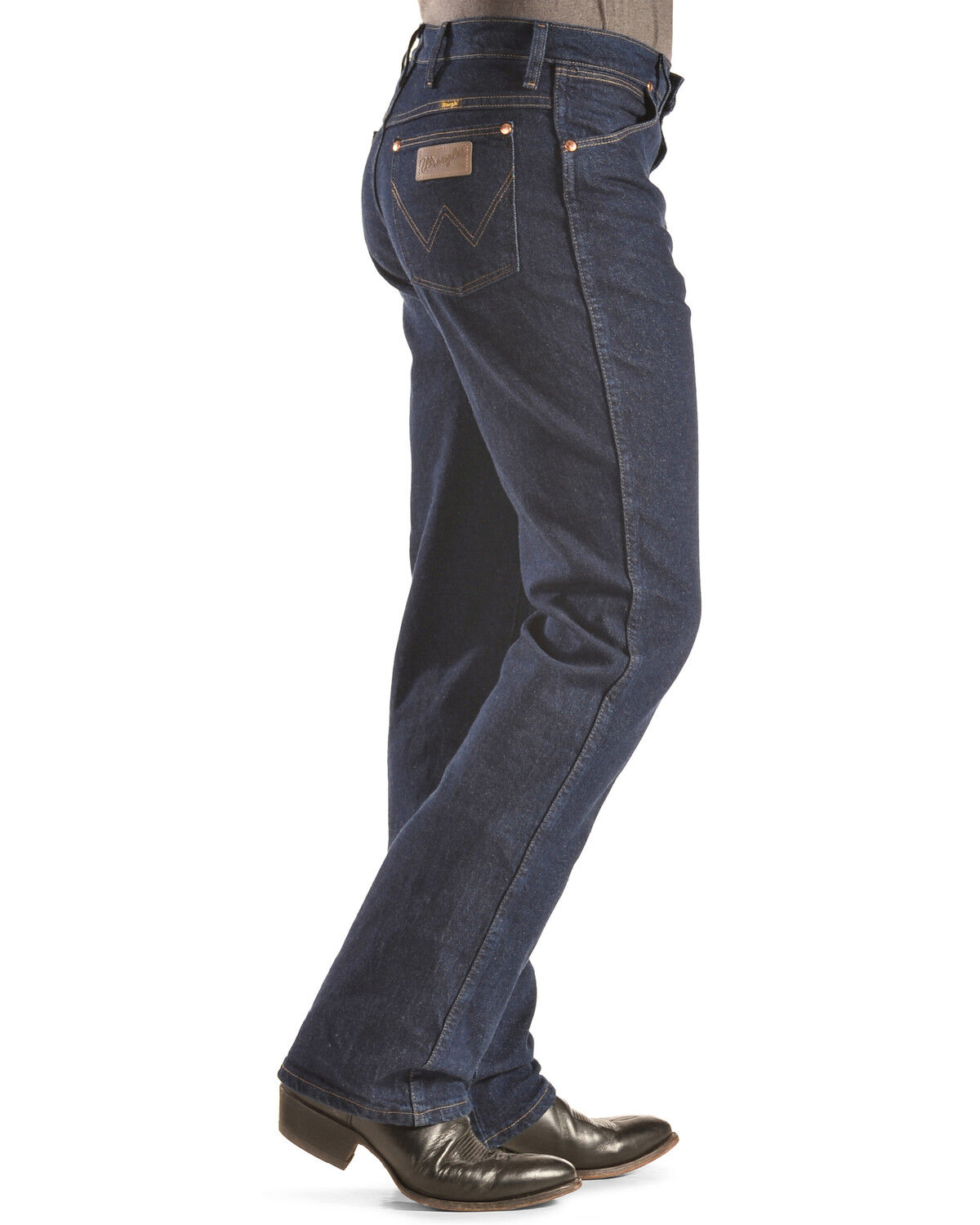Image #2 - Wrangler Men's 937 Stretch Slim Cowboy Cut Jeans, Indigo, hi-res