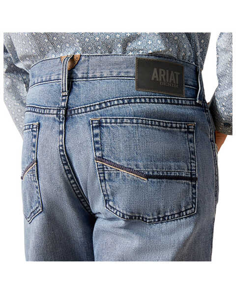 Image #4 - Ariat Men's M4 Ward Light Wash Relaxed Straight Jeans - Big , Light Wash, hi-res