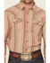 Image #3 - Cody James Men's Truckee Striped Long Sleeve Snap Flannel Shirt - Tall, Bark, hi-res
