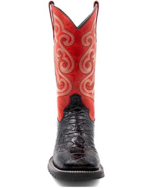 Image #4 - Ferrini Men's Kai Performance Western Boots - Broad Square Toe , Black, hi-res