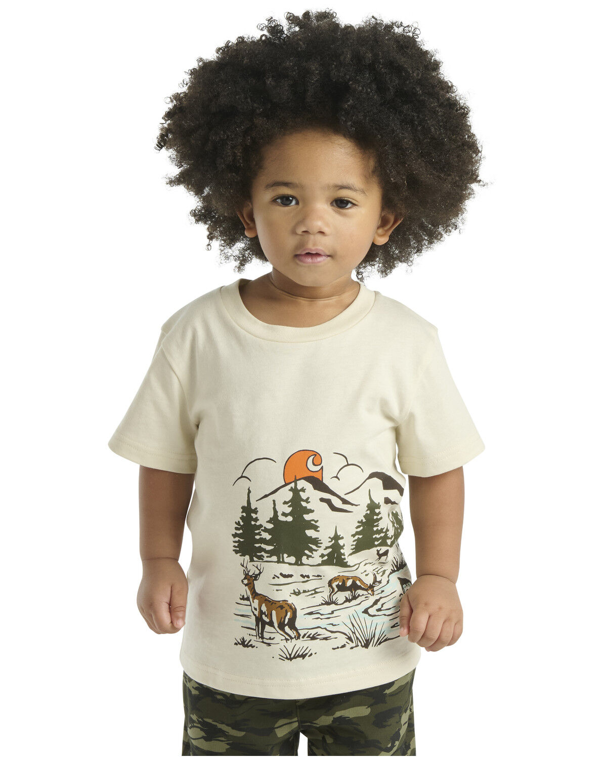 Image #3 - Carhartt Toddler Boys' Scenic Short Sleeve Graphic T-Shirt, Cream, hi-res