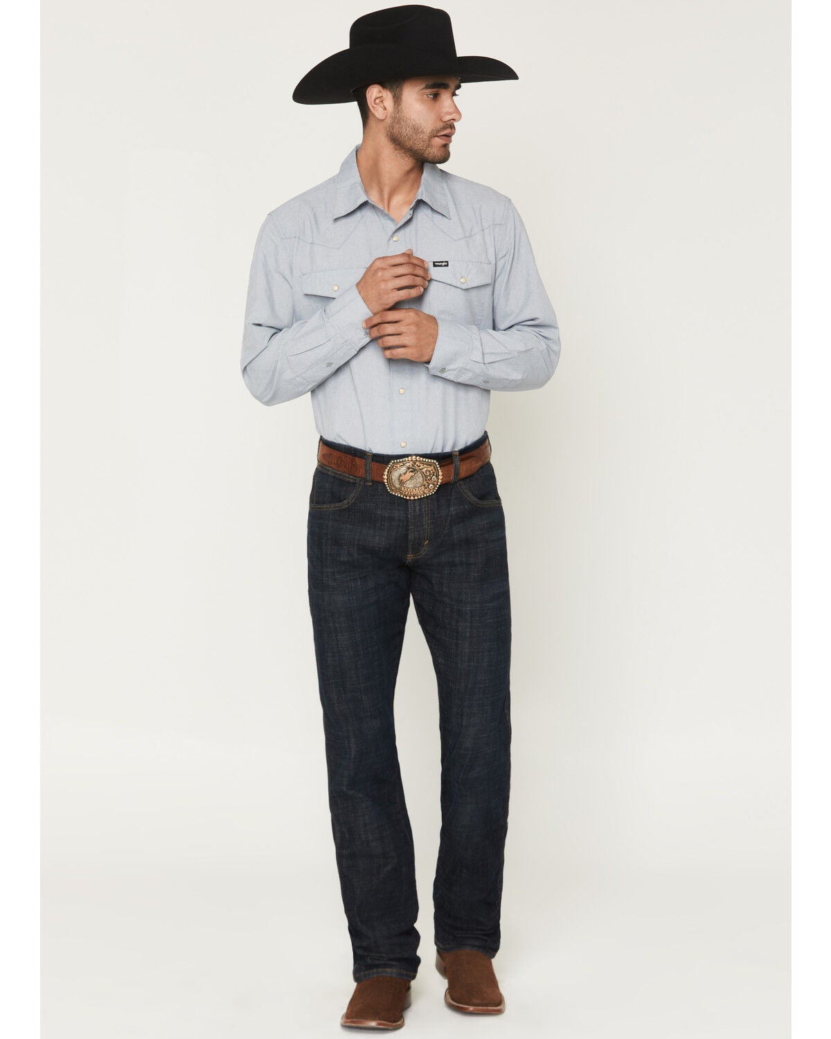 Wrangler Retro Men's Dax Dark Wash Slim Bootcut Stretch Denim Jeans | Sheplers