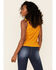 Image #4 - Shyanne Women's Gold Knotted Strap Tank Top , , hi-res