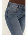 Image #2 - Shyanne Women's Aria Medium Wash Mid Rise Embellished Stretch Jeans, Medium Wash, hi-res