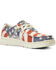 Image #1 - Ariat Women's Distressed Flag Print Hilo Flx Foam Slip-On Casual Shoe, Multi, hi-res