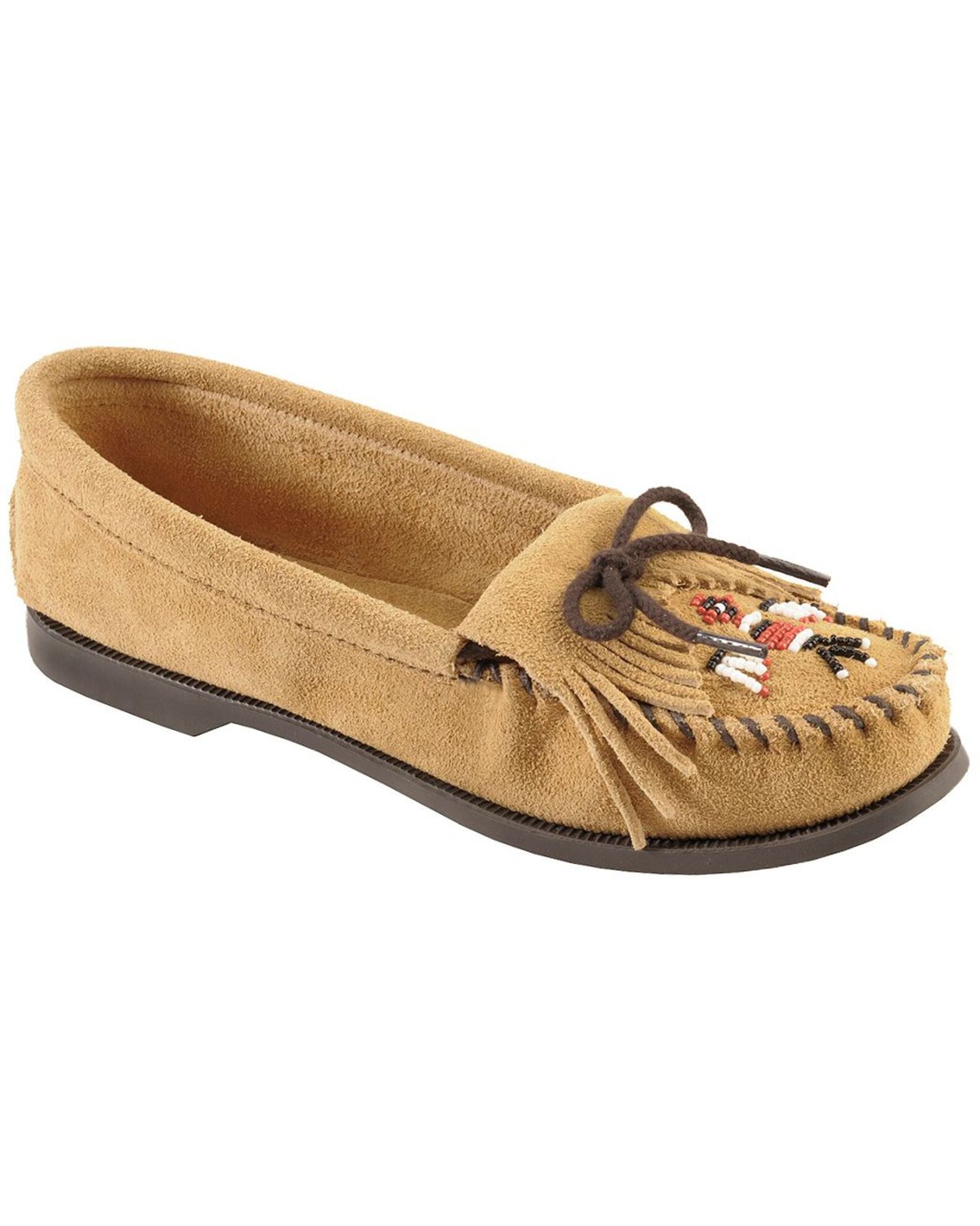 Minnetonka Women s Suede Thunderbird Moccasins Moc Toe