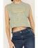 Image #3 - People of Leisure Women's Led Zepplin Graphic Muscle Tank, Sage, hi-res