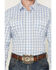 Image #3 - Wrangler Men's Plaid Print Long Sleeve Snap Stretch Western Shirt, Blue, hi-res