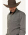 Image #2 - Stetson Men's Geo Print Long Sleeve Snap Western Shirt, Black, hi-res