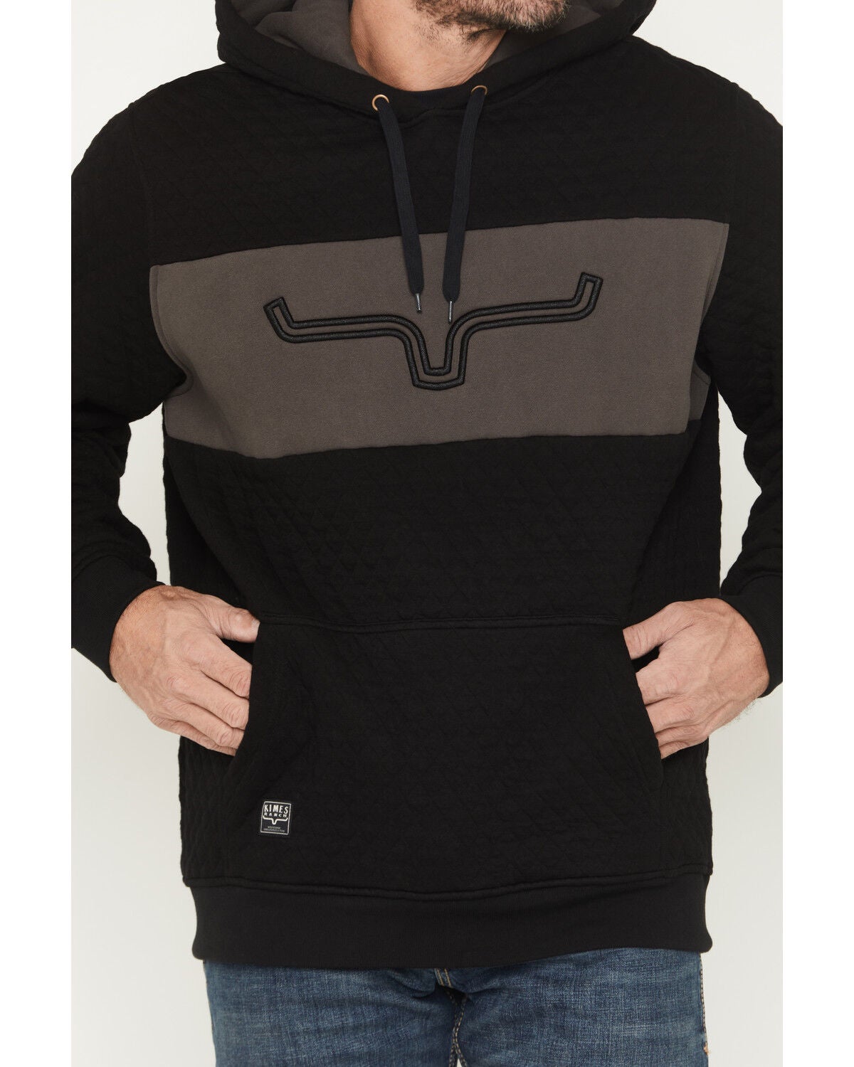 Image #3 - Kimes Ranch Men's Ripon Logo Hooded Sweatshirt, Black, hi-res