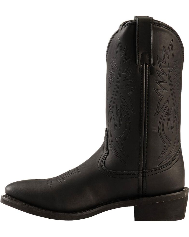 Justin Men's Butch Farm & Ranch Cowboy Work Boots - Medium Toe, Black, hi-res