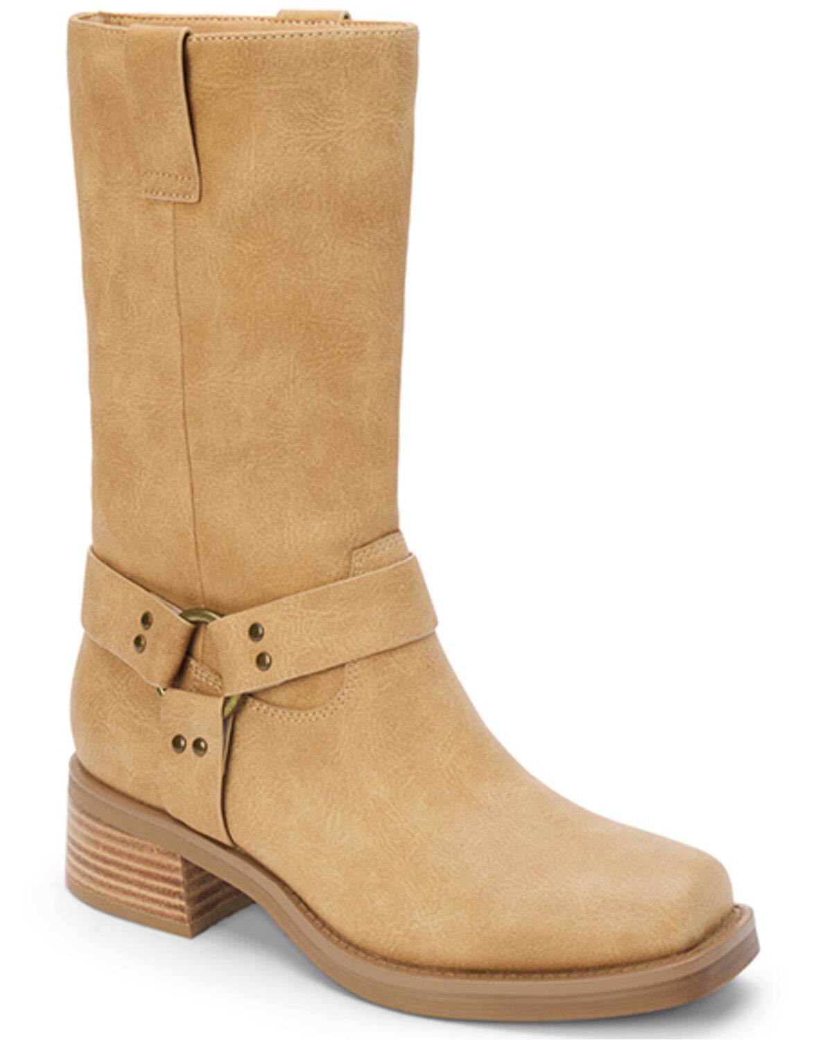 Matisse Women's Autumn Harness Boots - Square Toe, Natural, hi-res