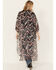 Image #4 - Shyanne Women's Printed Maxi Kimono, Maroon, hi-res