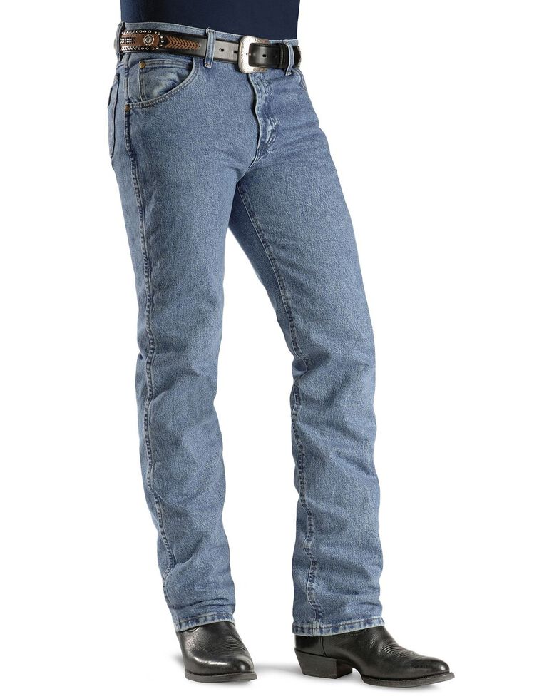 Wrangler Jeans - Cowboy Cut 36MWZ Slim Fit Jeans Stonewash, Stonewash, hi-res