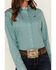 Image #3 - Cinch Women's Printed Long Sleeve Button-Down Western Shirt, Light Blue, hi-res