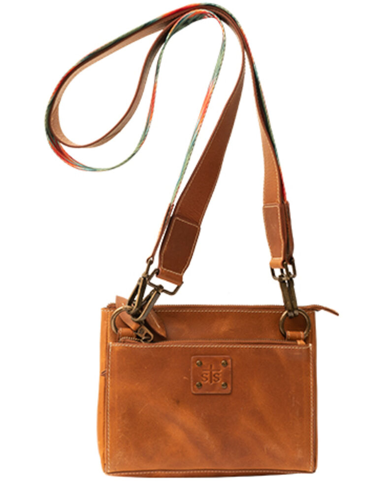 STS Ranchwear By Carroll Women's Basic Bliss Lily Crossbody Bag, Brown, hi-res