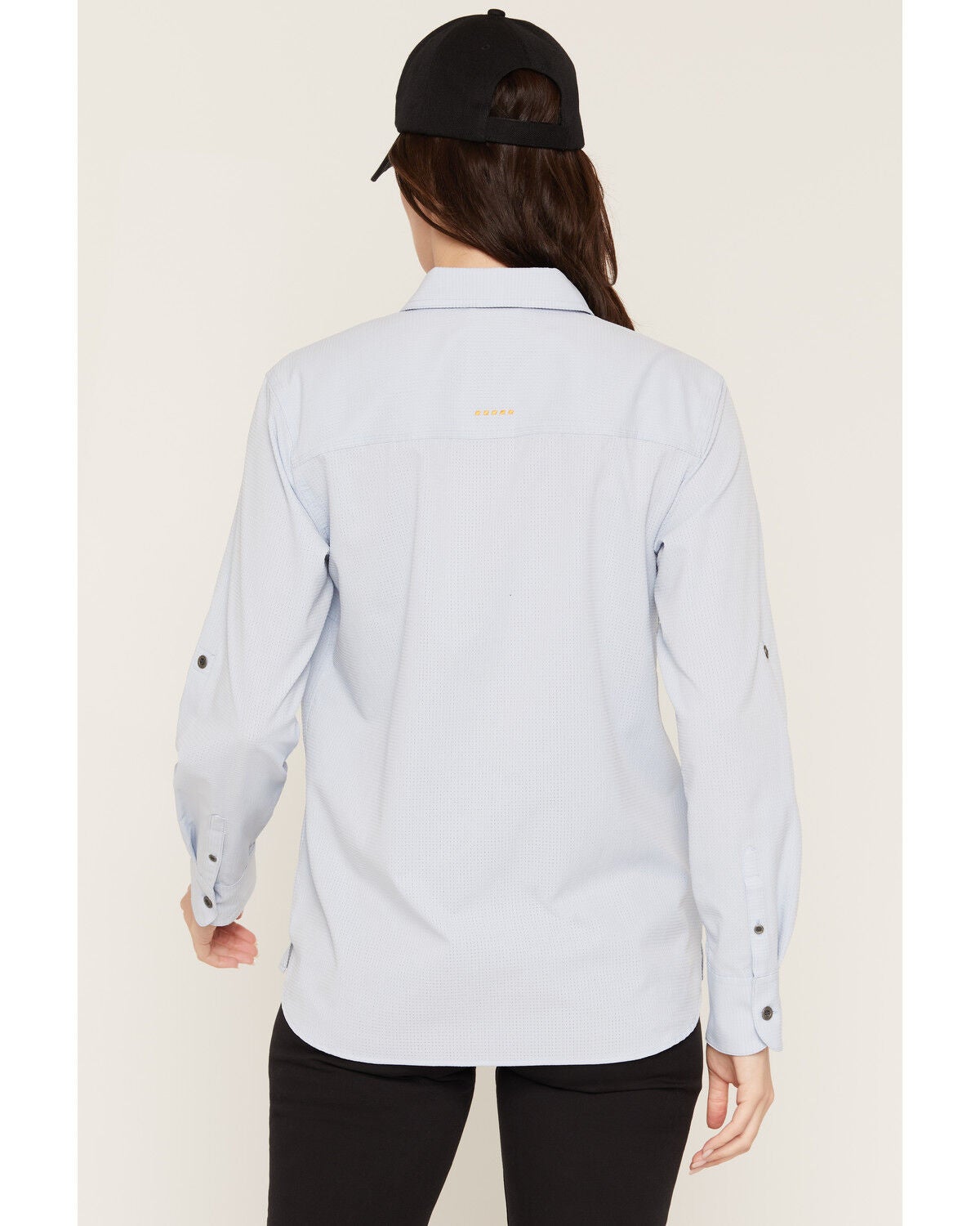 Image #4 - Ariat Women's Rebar Made Tough 360 Airflow DuraStretch Long Sleeve Button-Down Work Shirt, Light Blue, hi-res