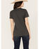 Ariat Women's Cow Print Logo Short Sleeve Graphic Tee, Charcoal, hi-res