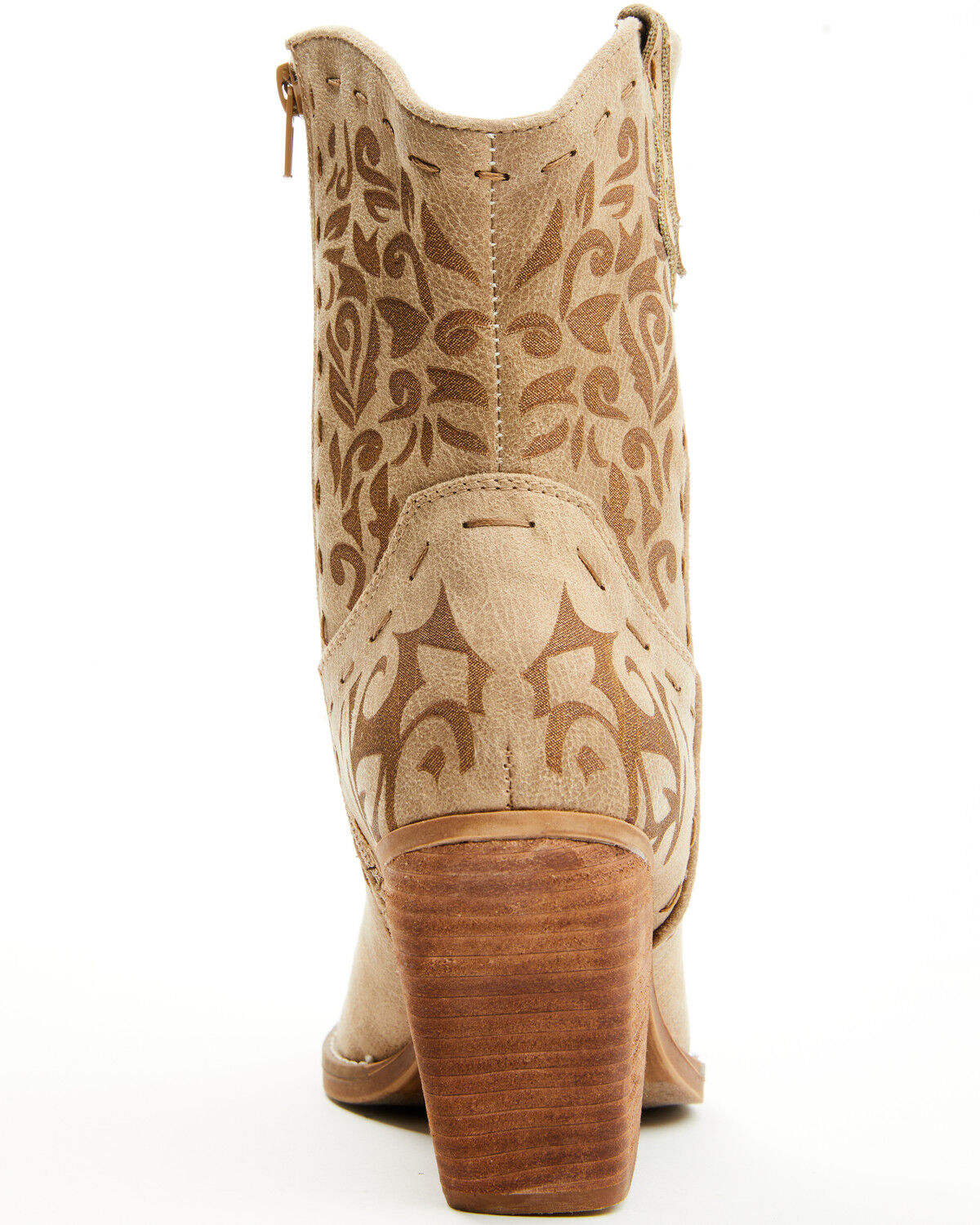 Image #5 - Very G Women's Encinitas Booties - Round Toe, Beige, hi-res
