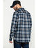 Image #2 - Hawx Men's FR Plaid Print Long Sleeve Woven Work Shirt - Tall, Blue, hi-res