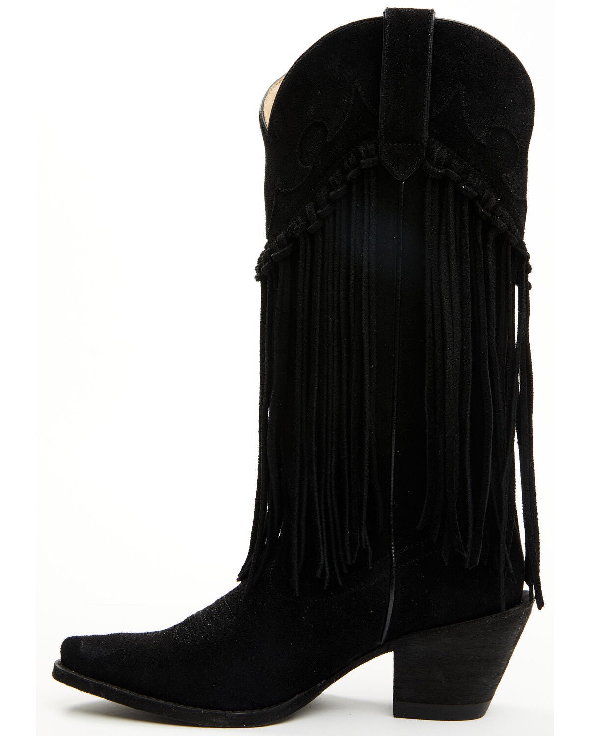 Image #3 - Idyllwind Women's Sterling Fringe Tall Western Boots - Snip Toe, Black, hi-res