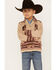 Image #1 - Cotton & Rye Boys' Horse Graphic Button Down Cardigan, Tan, hi-res