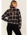 Pendleton Women's Navy & Red Plaid Wool Bomber Jacket , Navy, hi-res