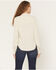 Image #4 - Shyanne Women's Bluespruce Embroidered Long Sleeve Snap Western Shirt, Oatmeal, hi-res