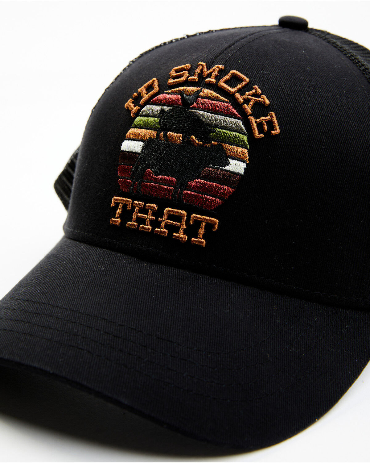 Image #2 - Cody James Men's I'd Smoke That Chicken, Pig, Cow Graphic Ball Cap, Black, hi-res