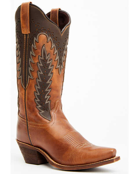 Image #1 - Laredo Women's Farah Western Boots - Snip Toe , Honey, hi-res