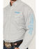 Image #3 - Wrangler Men's Team Logo Geo Print Long Sleeve Button Down Western Shirt, , hi-res