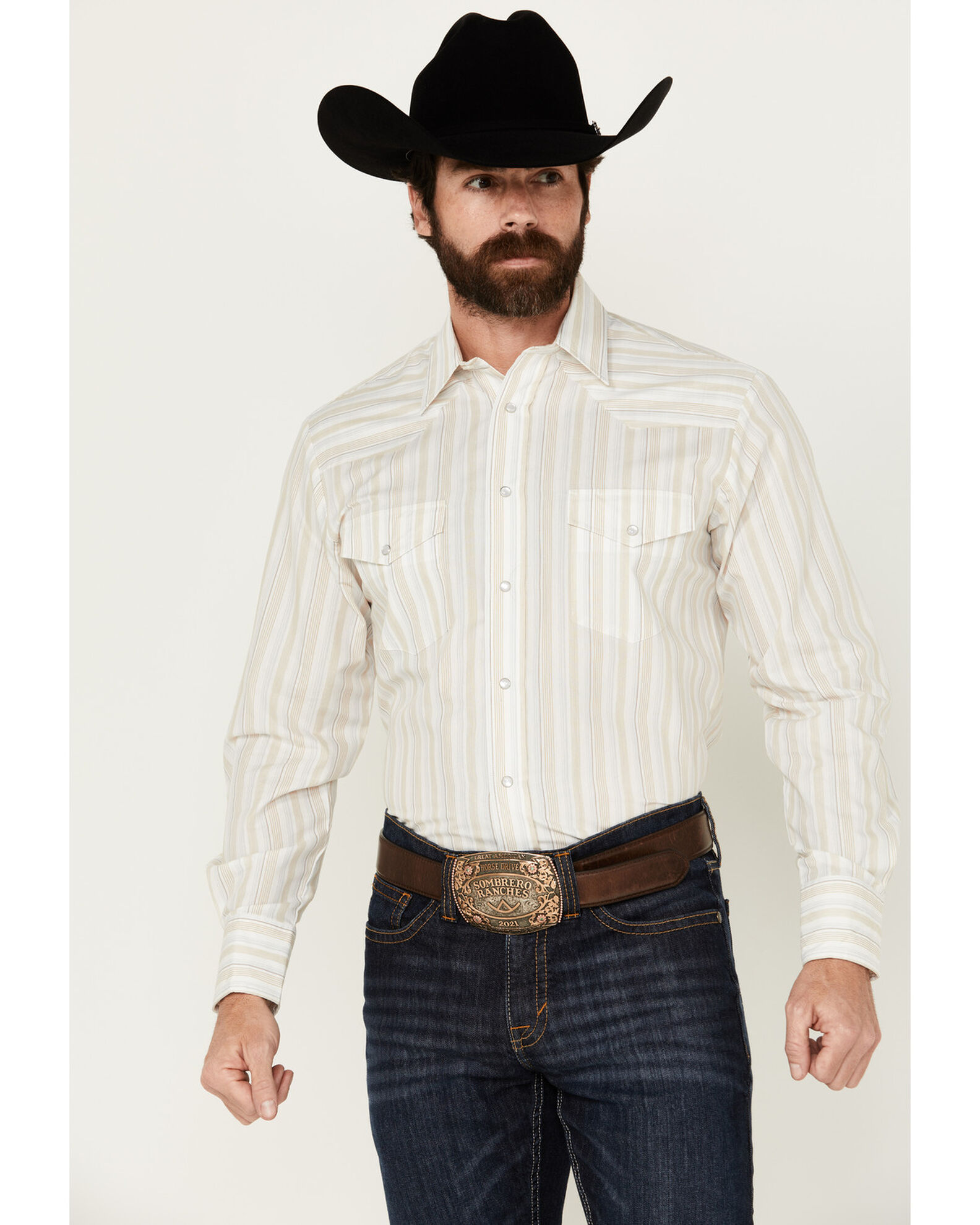 Roper Men s Striped Long Sleeve Pearl Snap Western Shirt Tall Sheplers