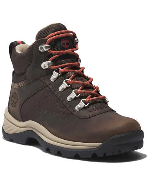 Timberland Pro Women's White Ledge Waterproof Hiking Boots - Soft Toe , Chocolate, hi-res