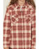 Image #3 - Wrangler Girls' Plaid Print Long Sleeve Snap Flannel Shirt, Rust Copper, hi-res