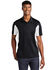 Image #1 - Sport Tek Men's White Colorblock Sport Wick Short Sleeve Work Polo Shirt, , hi-res