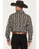 Image #4 - Wrangler Men's Checotah Southwestern Print Long Sleeve Snap Western Shirt - Tall, Black, hi-res