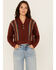 Image #1 - Cleo + Wolf Women's Collette Striped Print Long Sleeve Sweater, Brandy Brown, hi-res